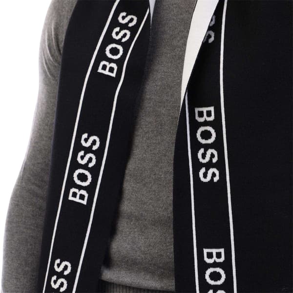 Boss Mens Repeat Logo Hat And Scarf Set