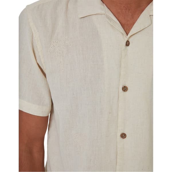 Threadbare Mens Embroidered Short-Sleeved Shirt