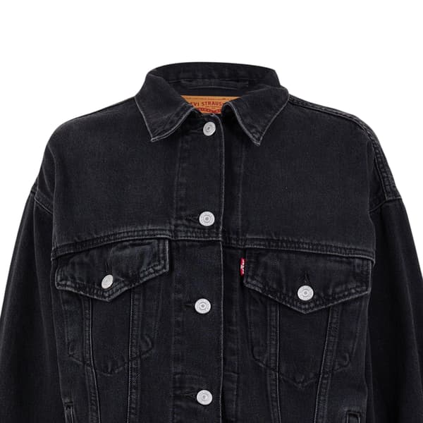Levis Dam/Kvinnor Bröstficka Jeansjacka