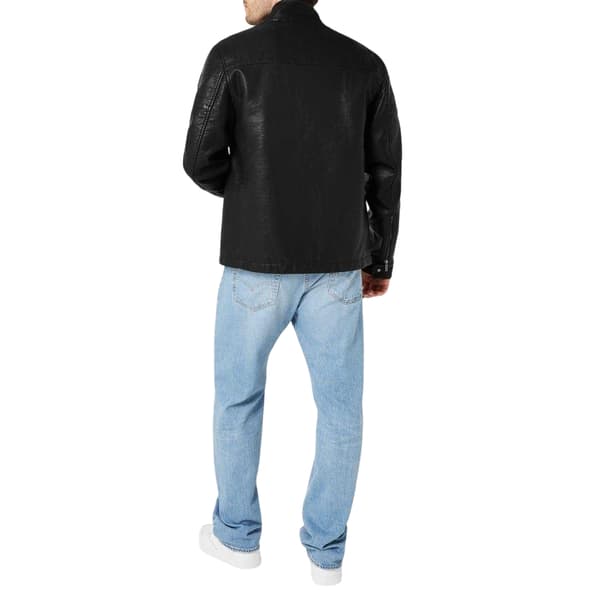 Firetrap Herr Faux Läder Bikerjacka