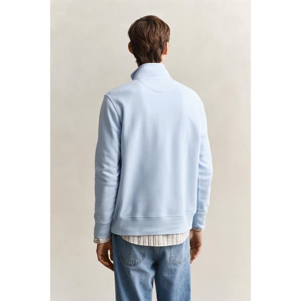 Gant Herr Half Zip Tröja med Broderad Logotyp