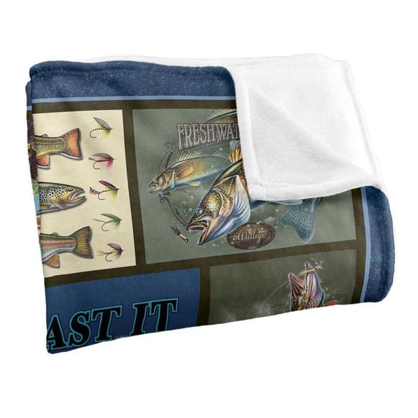 JQ Licensing Silky FIshing Supersoft Blanket