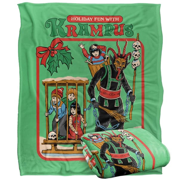 Steven Rhodes Fun With Krampus Soft Touch Blanket