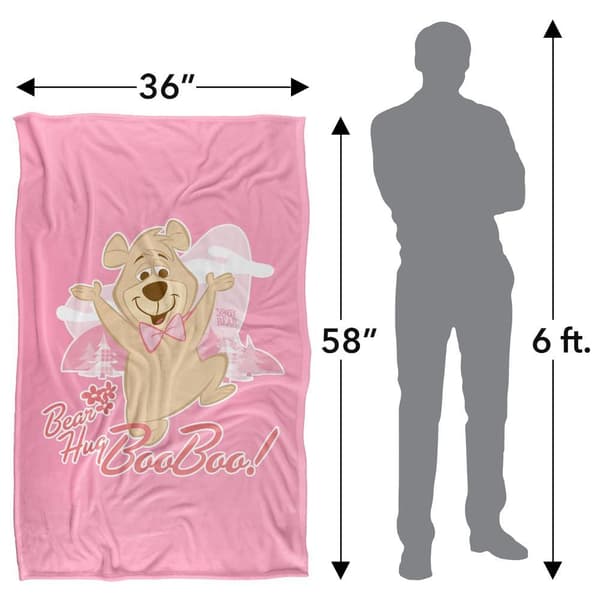Yogi Bear Boo Boo Bear Hug Soft Touch Blanket