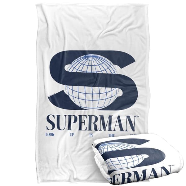 Superman 2025 S World Logo Blanket