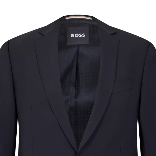 Boss Mens Lapel Single-Breasted Blazer