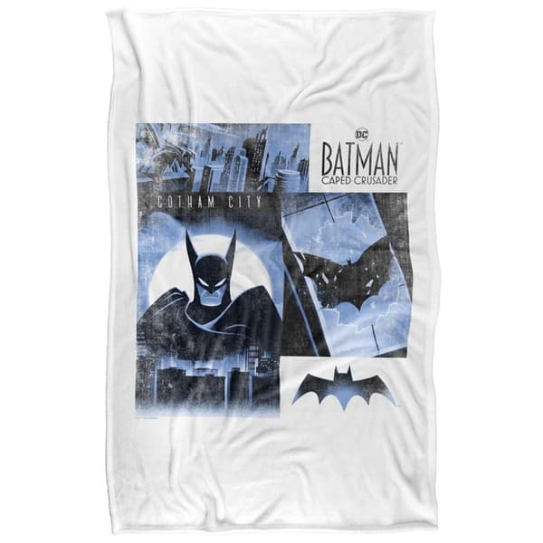 Batman: Caped Crusader Gotham City Square Blanket