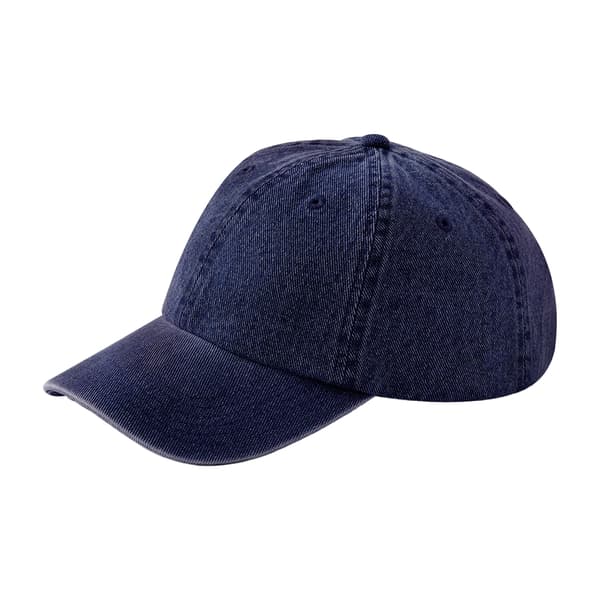 Beechfield Enfärgad Baseballkeps i Denim
