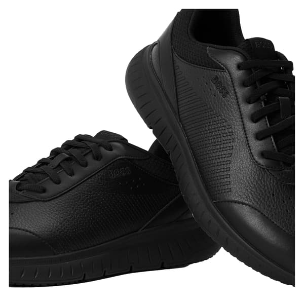 Boss Mens Titanis Leather Running Trainers