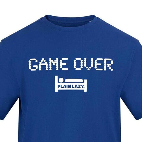 Plain Lazy Miesten Game Over -graafinen T-paita