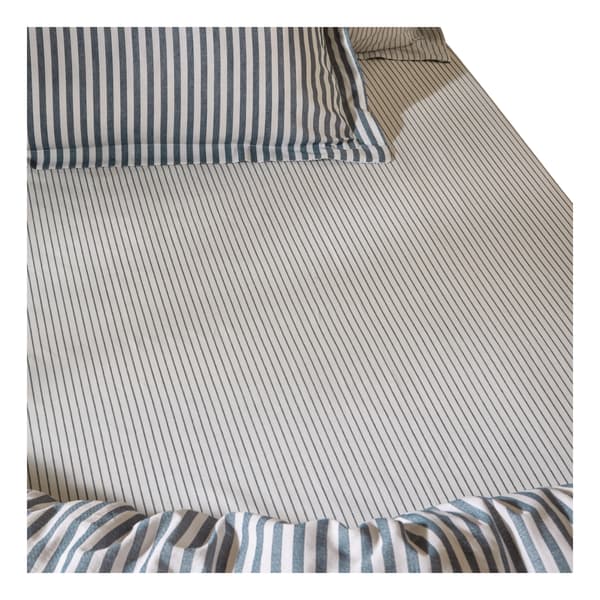 Yard Hebden Cotton Striped Fitted Sheet
