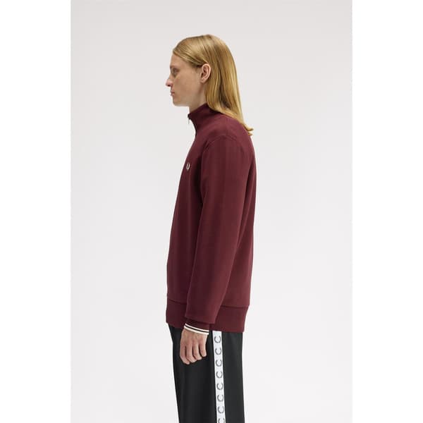 Fred Perry Mens Logo Half Zip Sweatshirt