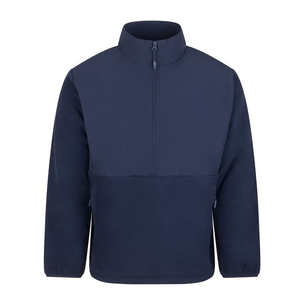 Front Row Mens Microfleece Half Zip Fleece Top