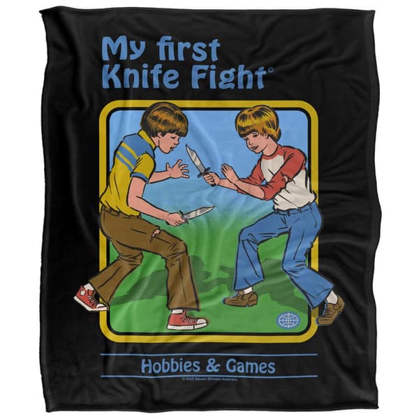 Steven Rhodes My First Knife Fight Soft Touch Blanket