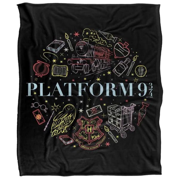 Harry Potter Platform 9 3/4 Soft Touch Blanket