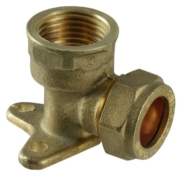 Securplumb Garden Compression Wall Plate Elbow