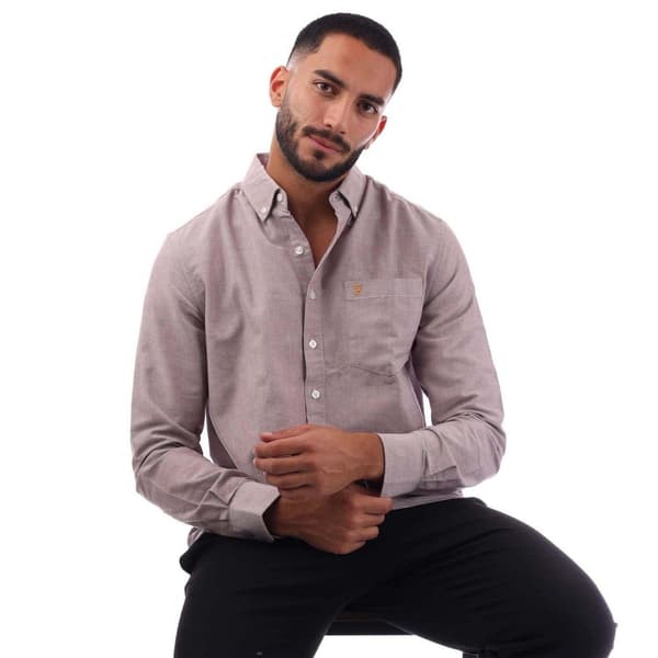 Farah Mens Slim Button-Down Shirt