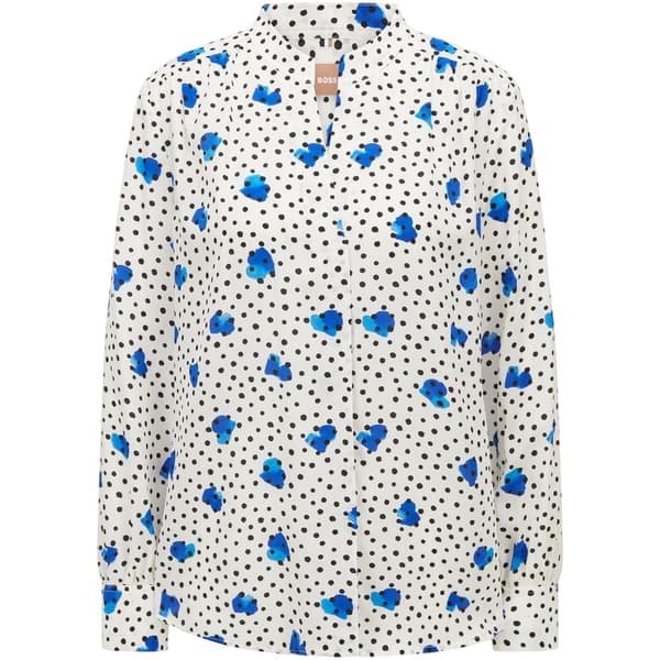 Boss Dam/Dam Prickig Långärmad Blus