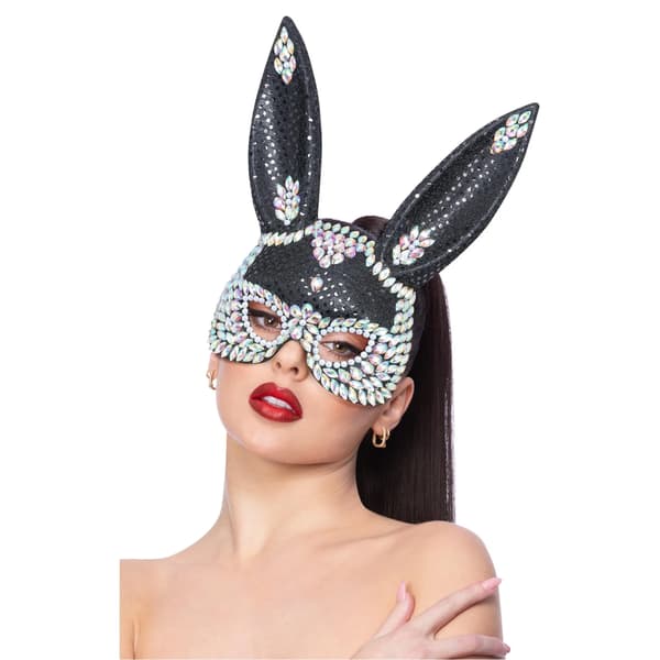 Fever Rabbit Jewelled Sequins Mask