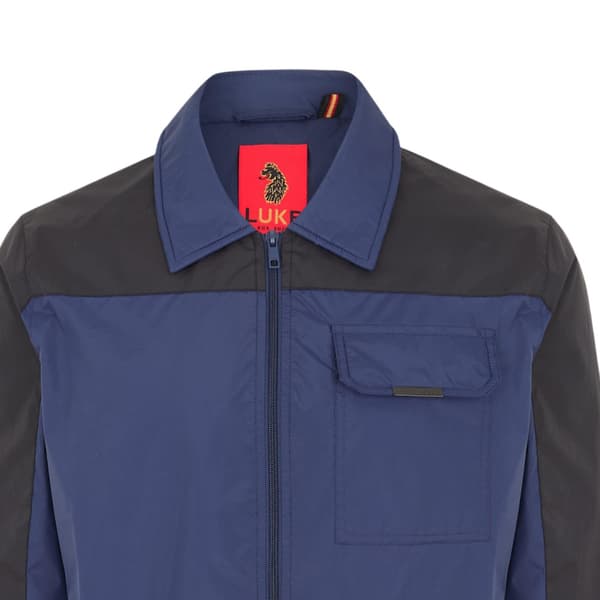 Luke Mens Colour Block Bomber Jacket