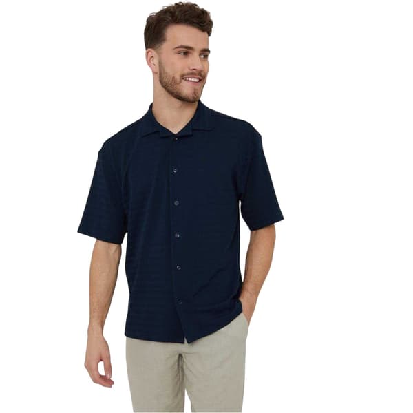 Threadbare Mens Drewrea Short-Sleeved Shirt