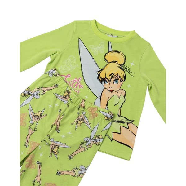 Tinkerbell Flickor Fjärilar Lång Pyjamas Set