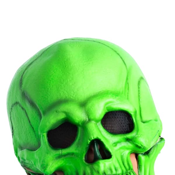 Smiffys Skull Latex UV Black Light Mask