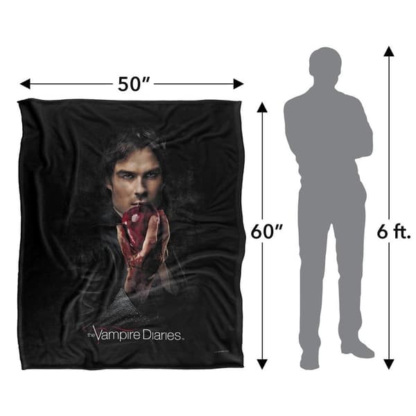 Vampire Diaries Apple Damon Blanket