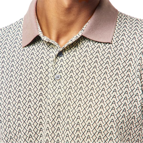 Armani Exchange Herr Monogram Kortärmad Pikétröja