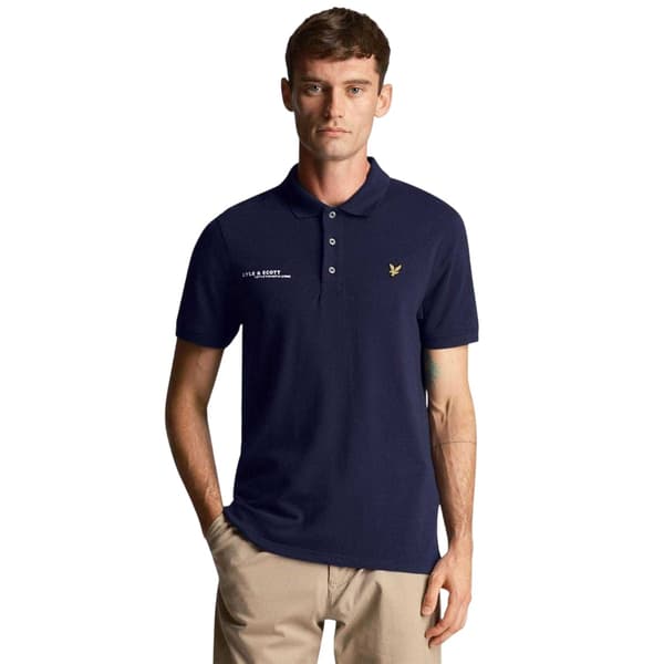 Lyle & Scott Herr Ordinate Kortärmad Pikétröja