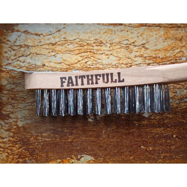 Faithfull Heavy-duty Scratch Brush With Scraper - 4 Row