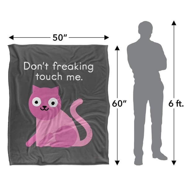 David Olenick Purrsonal Space Silky Supersoft Blanket