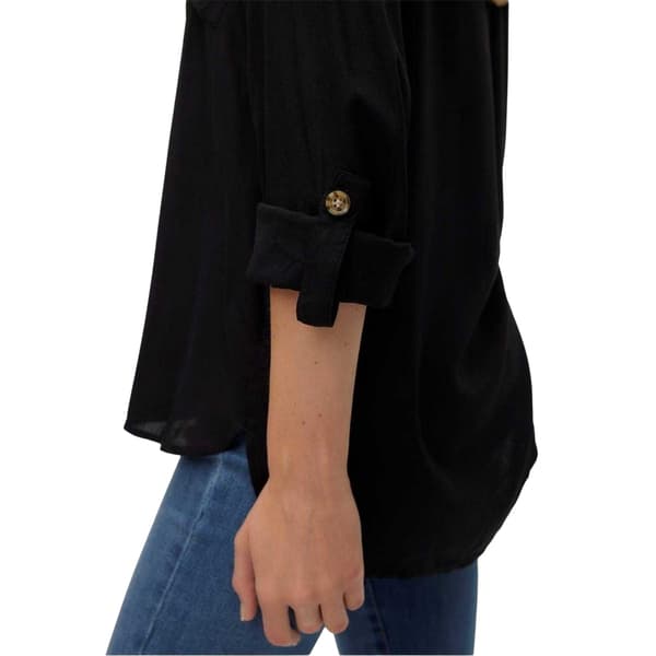Vero Moda Dam/Kvinnor Regular Roll Sleeve Skjorta