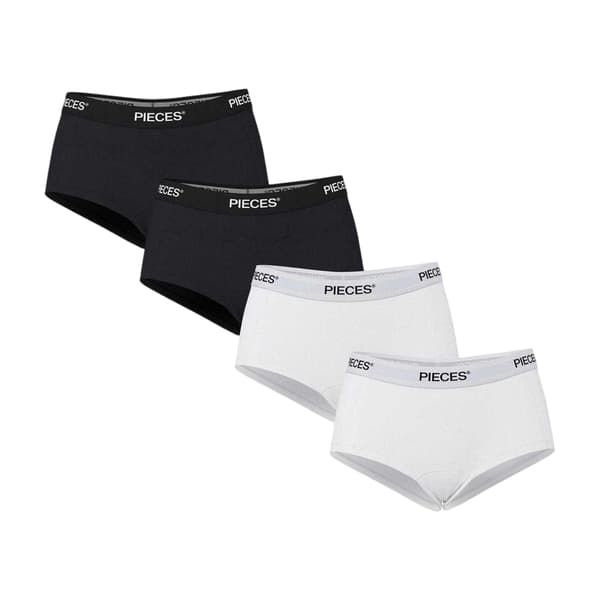 Pieces Dam/Dam Enfärgade Hipstertrosor (4-pack)