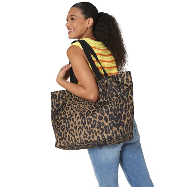 Bagbase Leopard Print Tote Bag