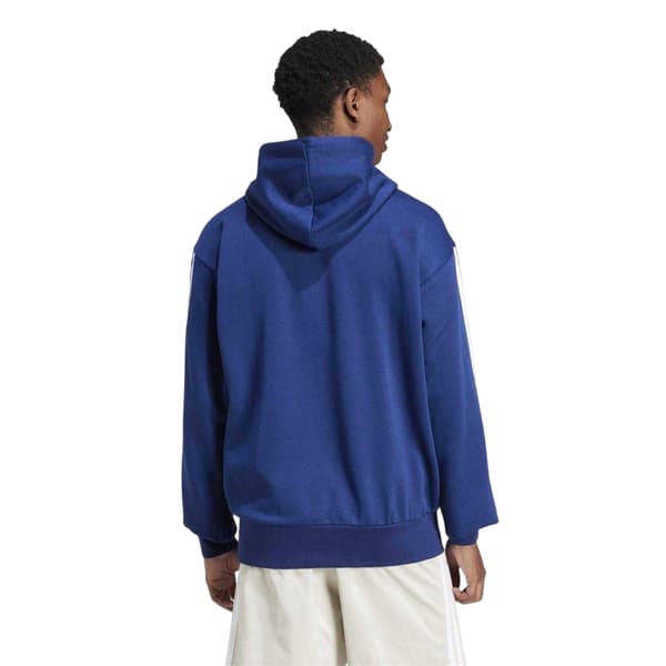 Adidas Herr Essentials 3 Stripes Fleece Logohuvtröja
