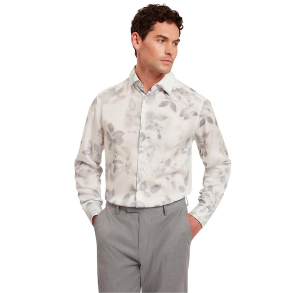 Ted Baker Mens Leaf Print Regular Shirt