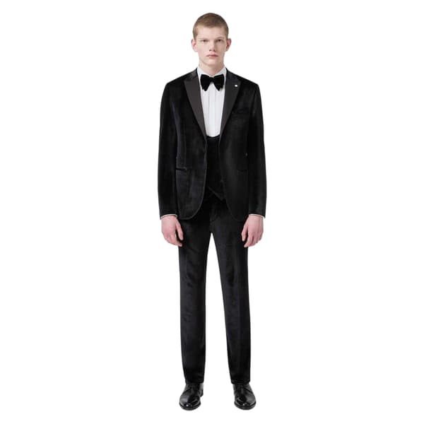 Twisted Tailor Herr Väst i Sammet Slim Tuxedo