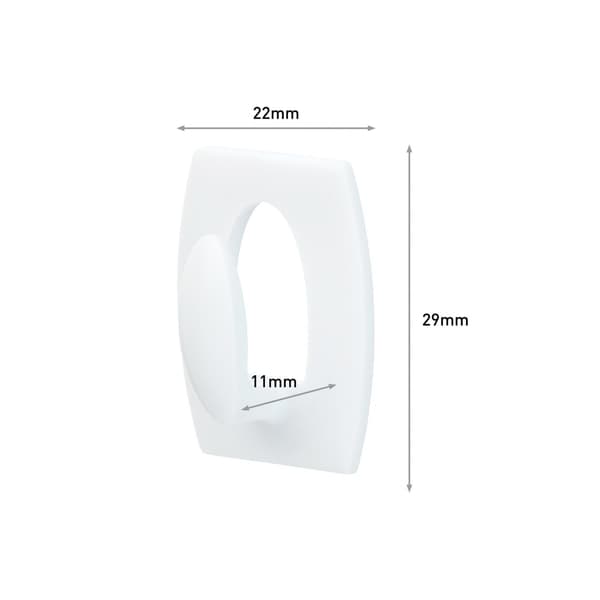 Command White Mini Hooks