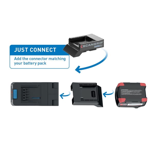 Scangrip Basic Connect kompakti työvalo 18V runko