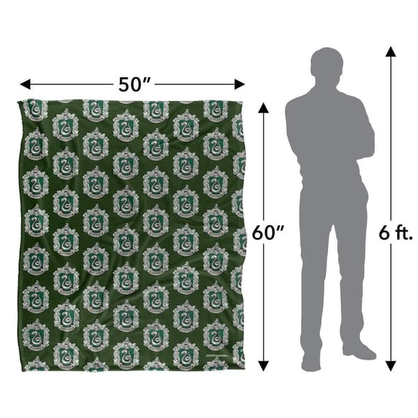 Harry Potter Slytherin Repeat Print Blanket