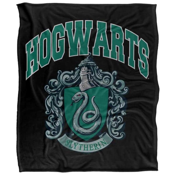 Harry Potter Hogwarts Slytherin Soft Touch Blanket