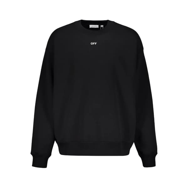 Off White Unisex Vuxen Diagonalrandig Oversized Sweatshirt