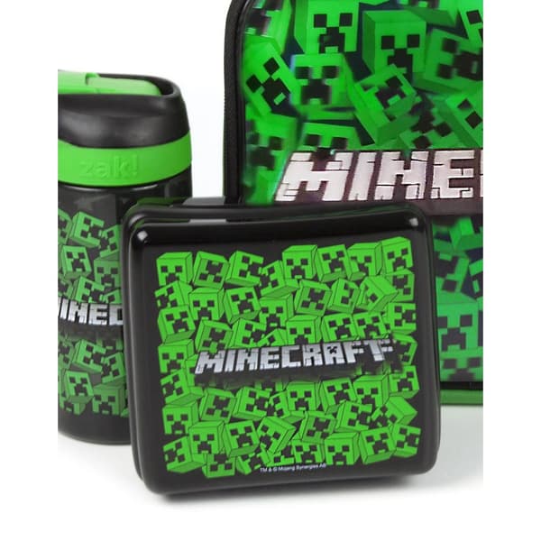 Minecraft Lenticular Creeper Lunch Bag Set