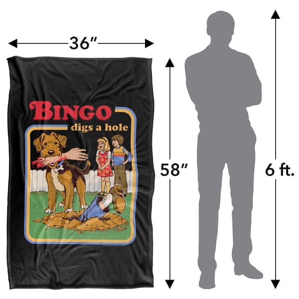 Steven Rhodes Bingo Digs A Hole Soft Touch Blanket