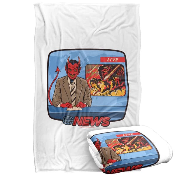 Steven Rhodes Breaking News Soft Touch Blanket