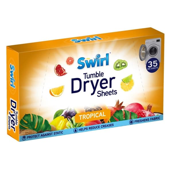 Swirl Tropical Fruit Torkdukar (35-pack)