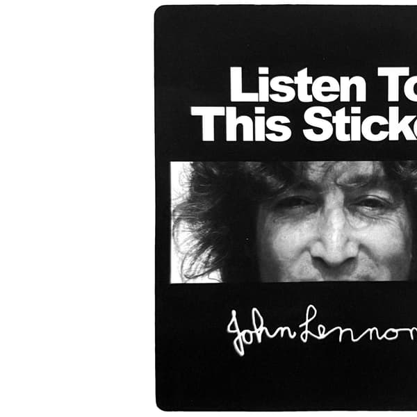 John Lennon Lyssna På Denna Dekal