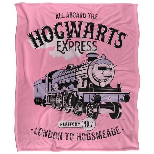 Harry Potter All Aboard The Hogwarts Express Blanket