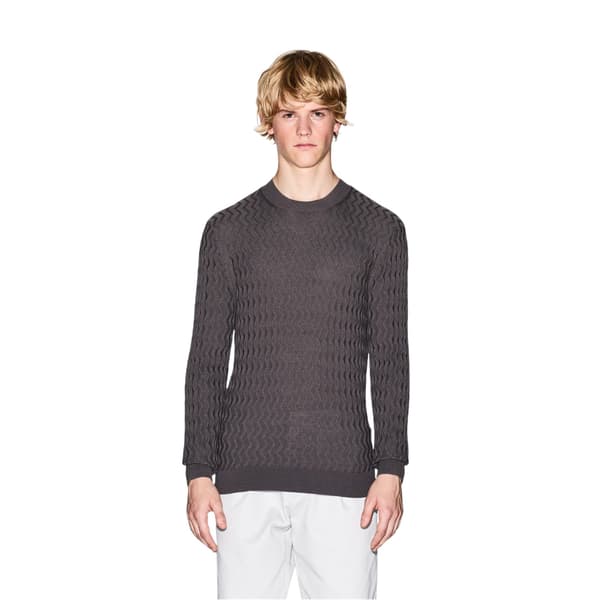 Armani Exchange Herrar Texturerad Stickad Tröja